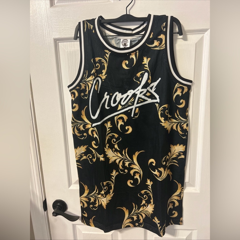 Crooks & Castles Basketball Jersey Tank Top Med